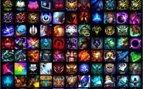 Conta de LOL all champions, borda platina/diamante.