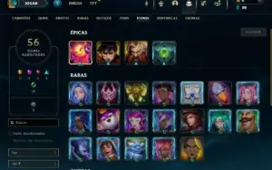 Unranked com 36 Champs e 3 Skins ( Ex Platina )