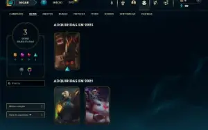 Unranked com 36 Champs e 3 Skins ( Ex Platina )