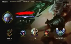 Conta diamante 2 75% winrate