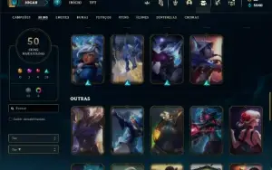 Conta bronze 2 com 65 Champs e 50 Skins ( MAIN ADC )