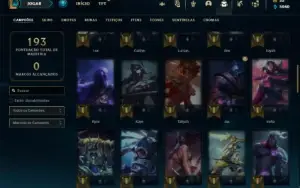 Conta bronze 2 com 65 Champs e 50 Skins ( MAIN ADC )