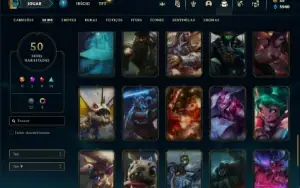 Conta bronze 2 com 65 Champs e 50 Skins ( MAIN ADC )
