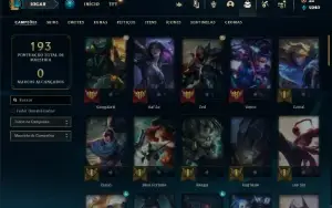 Conta bronze 2 com 65 Champs e 50 Skins ( MAIN ADC )