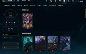 Conta bronze 2 com 65 Champs e 50 Skins ( MAIN ADC )