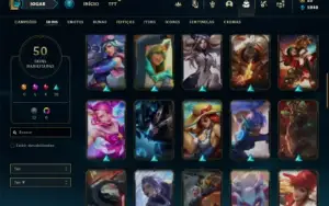 Conta bronze 2 com 65 Champs e 50 Skins ( MAIN ADC )