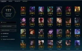 CONTA LOL - LVL 30(Unranked) - 73 CAMPEOES - 32 SKINS