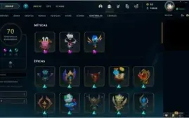 Conta League of Legends 1110 Skins (Rammus Rei, Riven Camp)