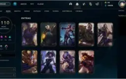 Conta League of Legends 1110 Skins (Rammus Rei, Riven Camp)
