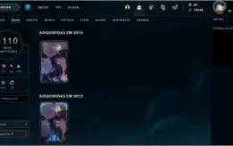 Conta League of Legends 1110 Skins (Rammus Rei, Riven Camp)