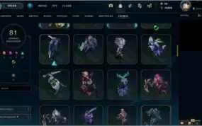 Conta League of Legends 1110 Skins (Rammus Rei, Riven Camp)