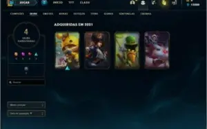 Conta bronze 1 com 4 skins e 25 champs EMAIL NÃO CONFIRMADO