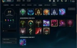 Conta League of Legends (LoL) Diamante 4 com 1035 de RP