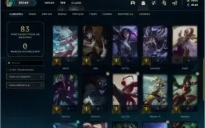 Conta League of Legends (LoL) Diamante 4 com 1035 de RP