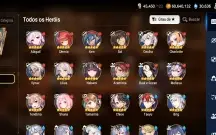 Conta de epic seven com 11 ML+ 30 k de skystones+1000 folhas