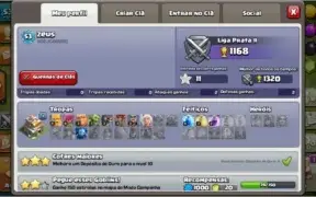 conta clash royale + conta clash of clash
