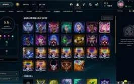 Conta gold IV muitas skins espolio