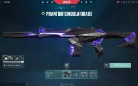 Conta Valorant 44 Skins+ 2 Facas Singularity Phantom, Sovere