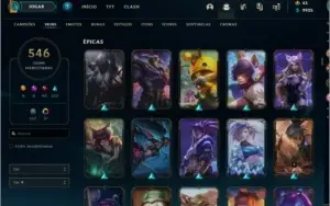 Conta de lol + valorant 500+ skins