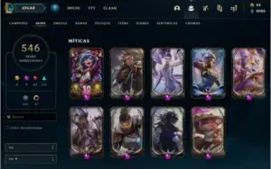 Conta de lol + valorant 500+ skins