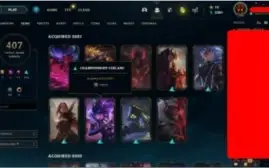Conta League of Legends 407 skins