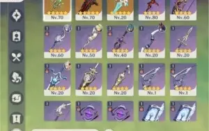 Ar45. Xiao + lança de jade/ mona e keqing, 3 armas t5