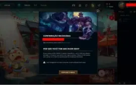 Conta level 100, e-mail não confirmado.