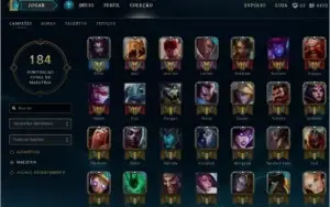Conta borda diamante 80 champs 42 skins.