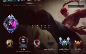 Conta borda diamante 80 champs 42 skins.