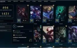 Conta LOL Diamante 2 - 256 skins - Muito boa para main ADC