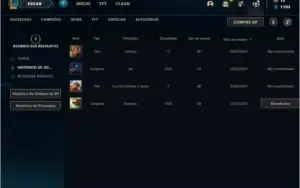 Conta unranked com 12 Skins e 39 Champs