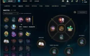 Conta unranked com 12 Skins e 39 Champs