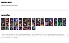 Conta unranked com 12 Skins e 39 Champs