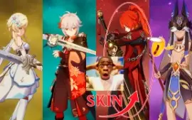 AR34 Diluc+Skin, Kazuha e Cyno [Conta Main Homem]