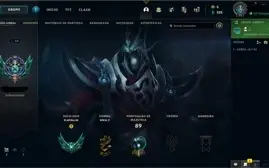 CONTA SMURF PLATINA 3 - 50 CHAMPS 11 SKINS