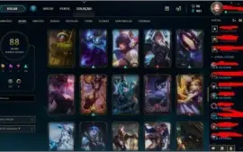 Conta Rara com Pax Sivir e Ahri Kda Edição de Prestigio