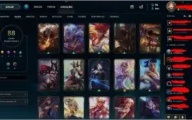 Conta Rara com Pax Sivir e Ahri Kda Edição de Prestigio