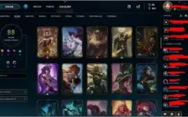 Conta Rara com Pax Sivir e Ahri Kda Edição de Prestigio