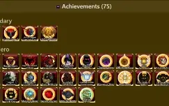 Conta AQW com 3 classes de calendário e muitos HARD FARM