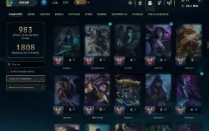 Prata 3 com TODOS os Champs e 349 Skins ( MID / ADC / JG )