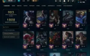 Prata 3 com TODOS os Champs e 349 Skins ( MID / ADC / JG )
