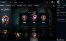 Conta lv 88, 20 skins, 30k+ de essencia, 53 campeões