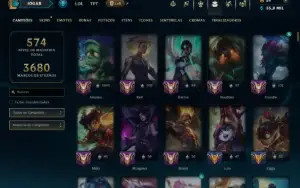 Bronze 1 com TODOS os Champs e 166 Skins ( MONO SUP )