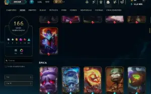 Bronze 1 com TODOS os Champs e 166 Skins ( MONO SUP )