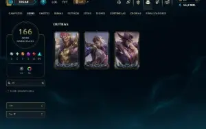 Bronze 1 com TODOS os Champs e 166 Skins ( MONO SUP )