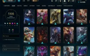 Bronze 1 com TODOS os Champs e 166 Skins ( MONO SUP )