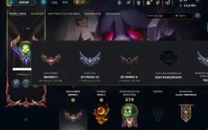 Bronze 1 com TODOS os Champs e 166 Skins ( MONO SUP )