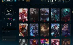 Bronze 1 com TODOS os Champs e 166 Skins ( MONO SUP )