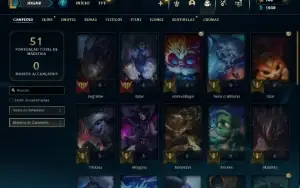 Bronze 4 com 35 Champs e 13 Skins + 2 Fragmentos