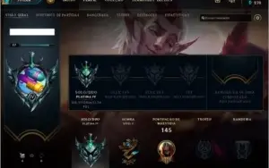 Conta LOL PLAT IV 42 champ lvl 57 por 50 Reais